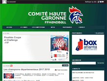 Tablet Screenshot of comite-handball31.org